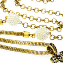 Colar bronze com coração de Viana