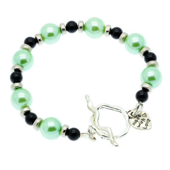 Pulseira verde e preto
