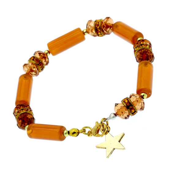 Pulseira com pendente estrela dourada