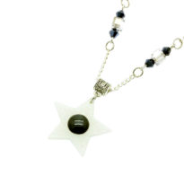 Colar com estrela brilhante