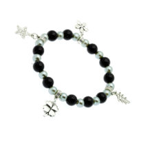Pulseira elástica com pendentes