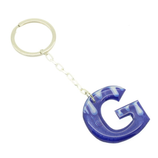 Porta-chaves aspecto ganga - letras
