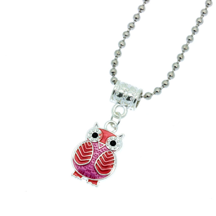 Colar mocho vermelho e rosa