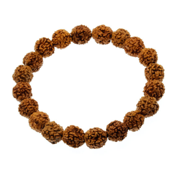 Pulseira elástica de sementes