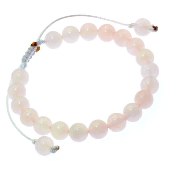 Pulseira Tibetana pedra natural Quartz Rosa