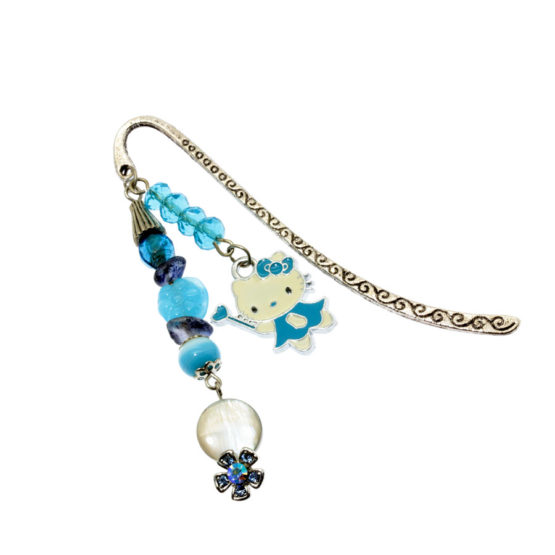 Marcador de livro Hello Kitty azul
