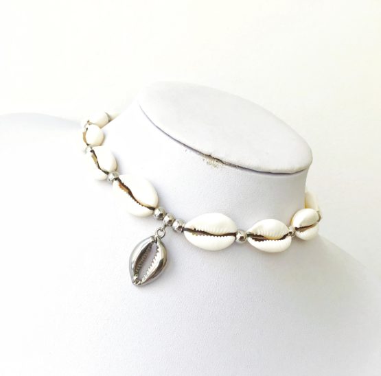 Colar búzios com búzio aço / Choker