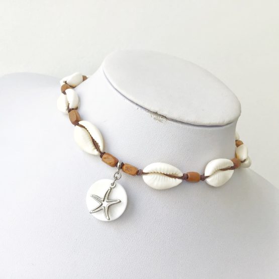 Colar búzios com estrela do mar / Choker