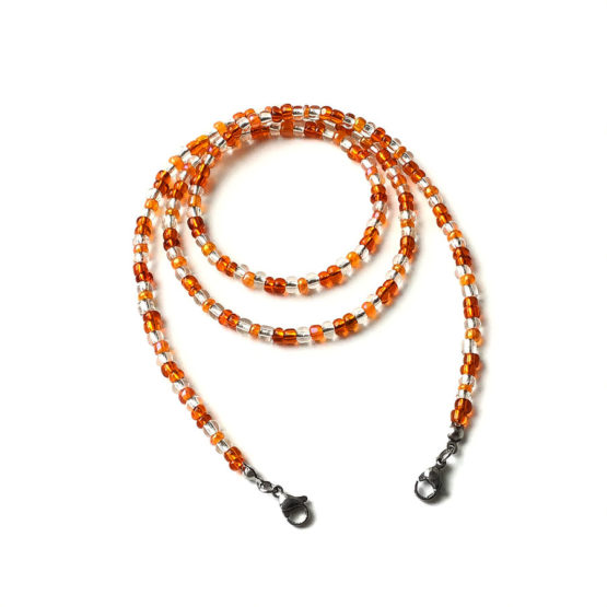 Fita para máscaras - laranja e cristal